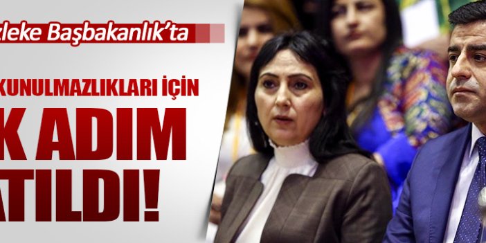 HDP'lilerin fezlekesi Başbakanlık'ta