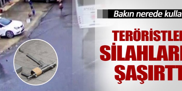 Teröristlerin silahları da şaşırttı!