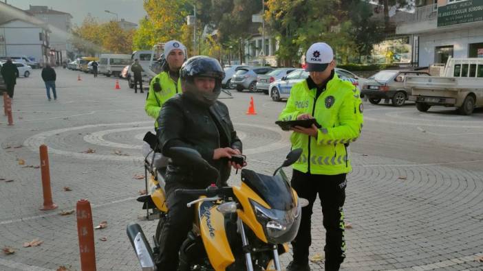 Bilecik'te motosikletler trafikten men edildi