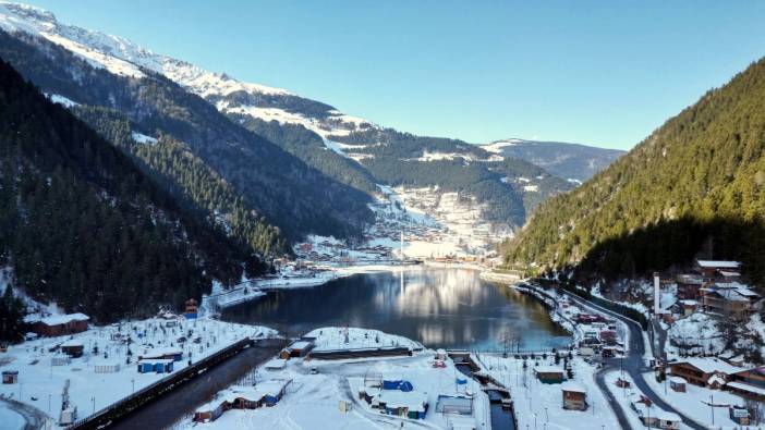 Trabzon beyaza büründü! Kartpostallık görüntüler ortaya çıktı