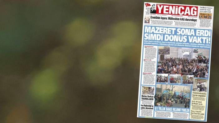 Yeniçağ Gazetesi: Mazeret sona erdi şimdi dönüş vakti!