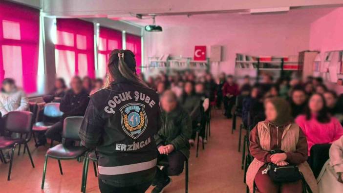 Çocuk polisi öğrencilere suçtan korunma yöntemlerini anlattı