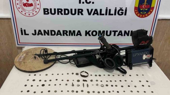 Burdur’da kaçak kazı şüphelisi yakalandı