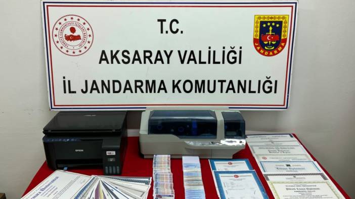 Aksaray'da şüpheli suç makinesi çıktı