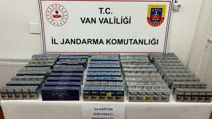 Van’da kaçak sigara operasyonu: 860 paket ele geçirildi