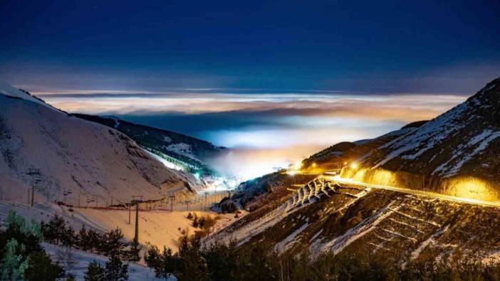 Erzurum’da sisler içinde masalsı yolculuk