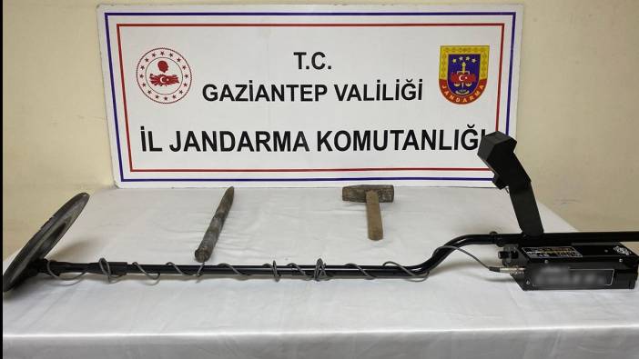 Gaziantep’te defineciler jandarmaya yakalandı