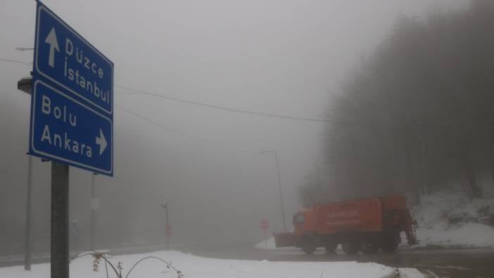 Bolu Dağı’nda yoğun sis: Göz gözü görmedi