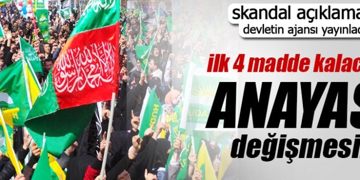 Hüda-Par anayasanın ilk 4 maddesinin değiştirilmesini istedi