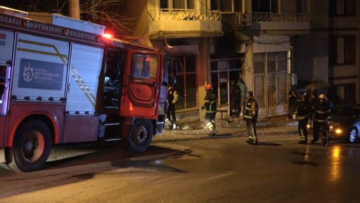 Kocaeli'nde iş yerinde korkutan yangın