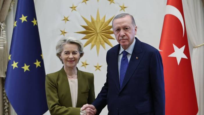 Cumhurbaşkanı Erdoğan AB Komisyonu Başkanı von der Leyen'i kabul etti