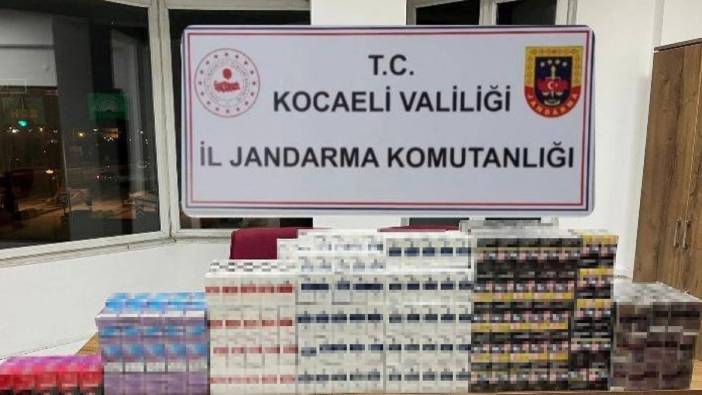 Kcaeli'de yüzlerce karton kaçak sigara ele geçirildi