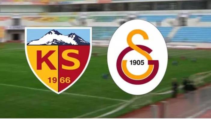 Kayserispor- Galatasaray maçı golle başladı!