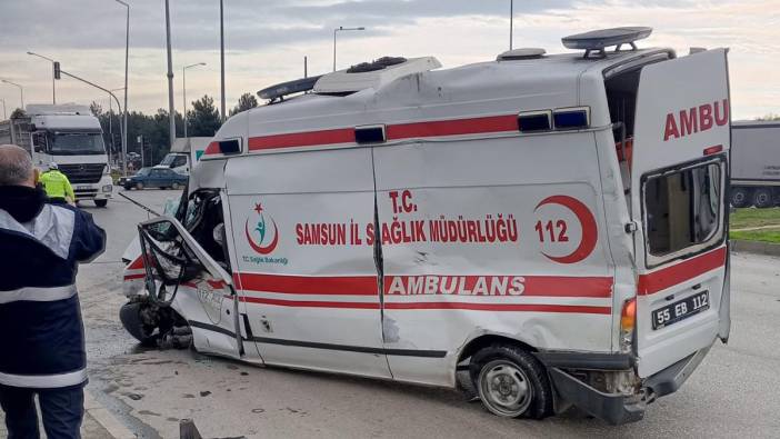 Samsun’da TIR ile ambulans çarpıştı: 1 kişi yaralandı