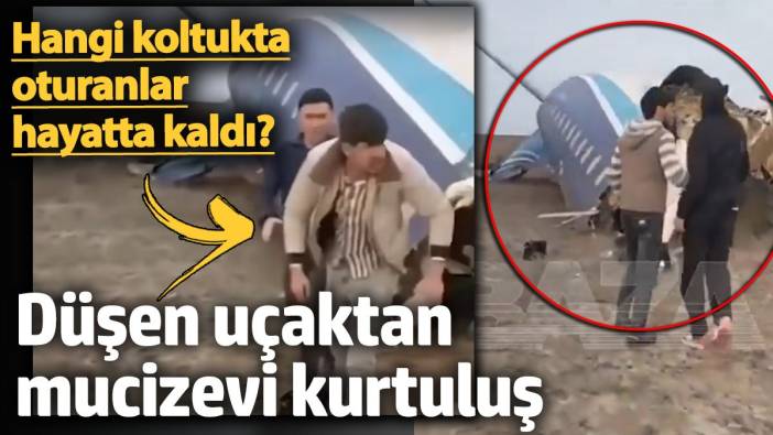 Düşen uçaktan mucizevi kurtuluş! Hangi koltukta oturanlar hayatta kaldı?