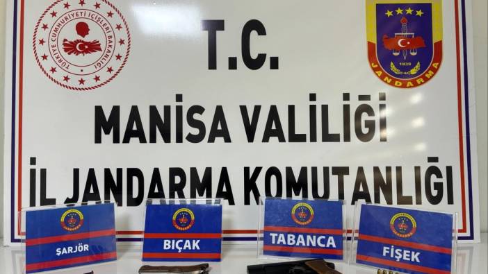 Manisa’da şüpheliden el yapımı tabanca çıktı