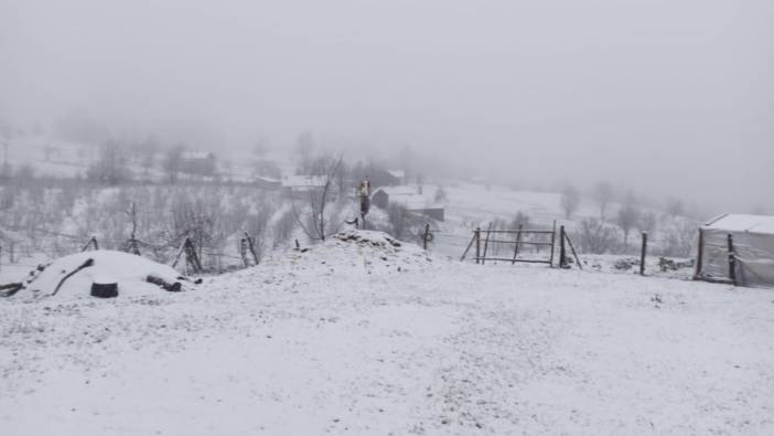 Sakarya beyaza büründü: Kar kalınlığı 10 santimetreye ulaştı