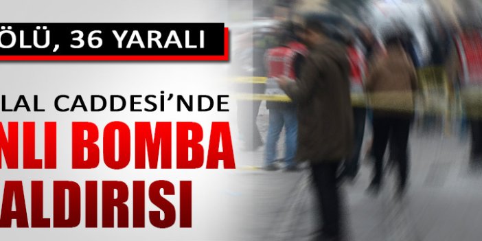 Taksim'de Canlı Bombalı Saldırı! 5 ölü
