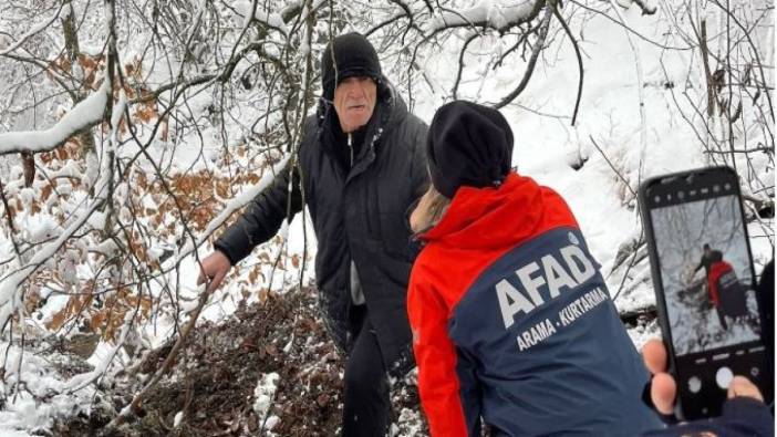 Kayıp adam ormanda sağ bulundu