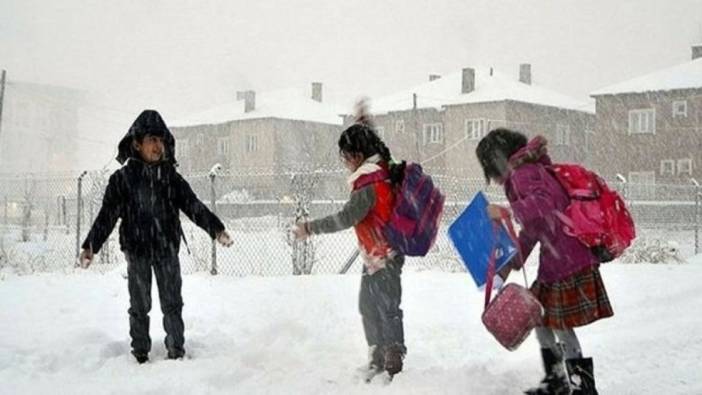 Eğitime kar engeli. O ilçede okullar tatil edildi