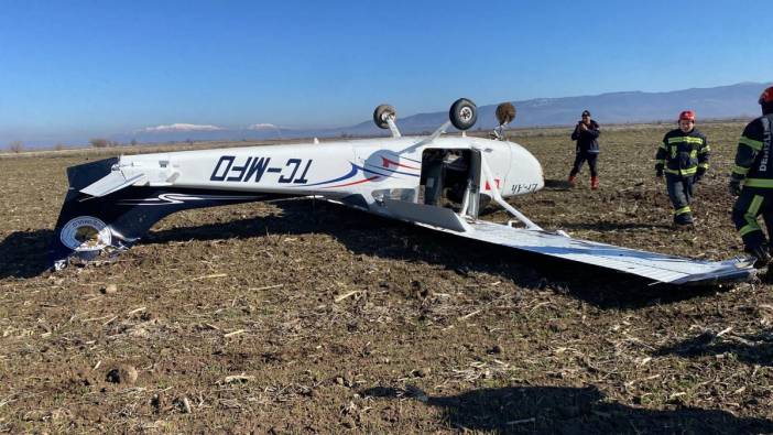 Isparta'dan havalanan eğitim uçağı zorunlu iniş yaptı