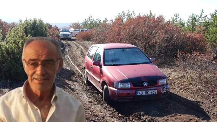 Kayıp adamın otomobili ormanda çamura saplanmış bulundu