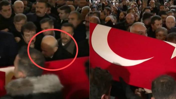 Devlet Bahçeli Ferdi Tayfur'un tabutuna omuz verdi. Duygusal anlar!