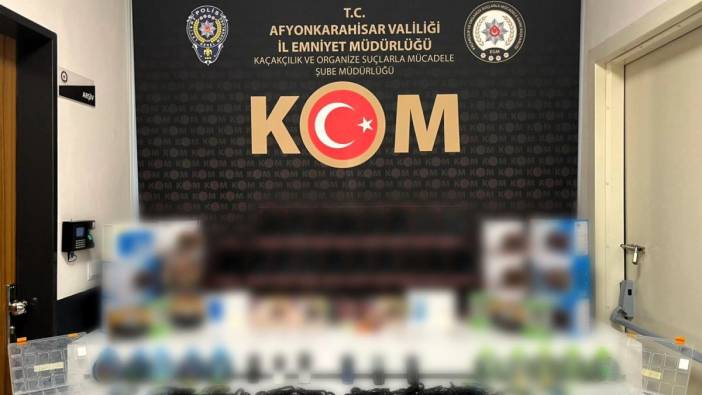 Afyonkarahisar’da kaçakçılık operasyonu