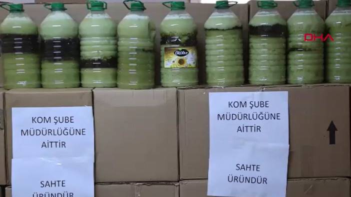 Nevşehir’de sahte zeytinyağı operasyonu: 5 bin 370 litre ele geçirildi