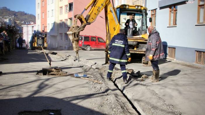 Giresun Belediyesi, kent genelinde altyapı yatırımlarını devam ettiriyor