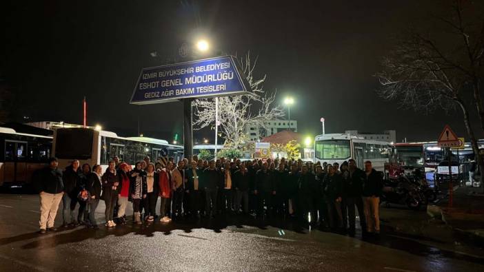 İzmir'de otobüs şoförleri kontak kapattı