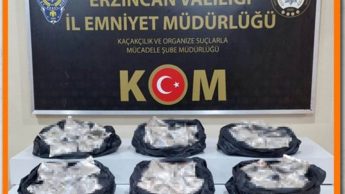 Erzincan’da kaçakçılık operasyonu