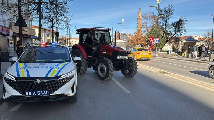 Sivas’ta traktör sürücüsüne ceza üstüne ceza yazıldı