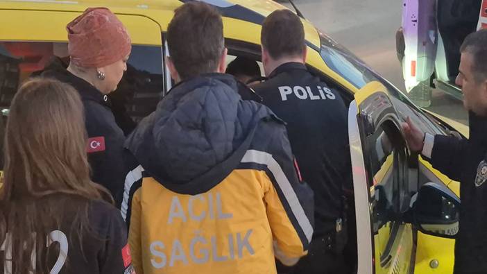 Taksi şoförünün ödü patladı! Polise bile tepki vermedi