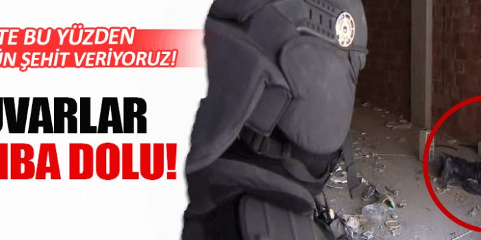 Nusaybin'de duvarlar bomba dolu!