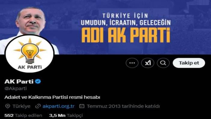 AKP'nin resmi hesabı hacklendi mi? Kısa sürede paylaşım silindi