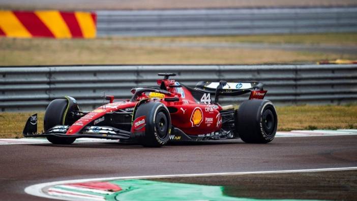 Hamilton Ferrari ile ilk kazayı yaptı