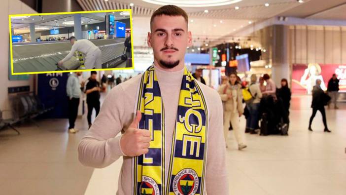 Fenerbahçe'nin yeni oyuncusu havaalanında bavulunu karıştırdı!