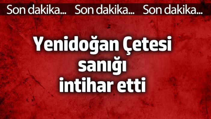 Yenidoğan Çetesi davası sanığı intihar etti