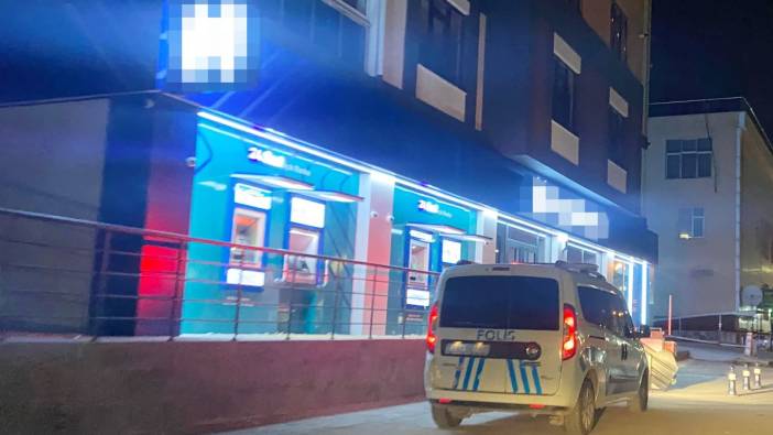 Banka alarmı polisi harekete geçirdi