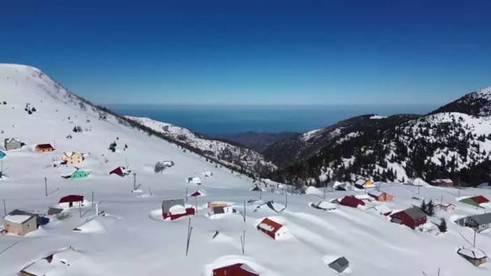 Karla kaplı kent görsel şölen sundu