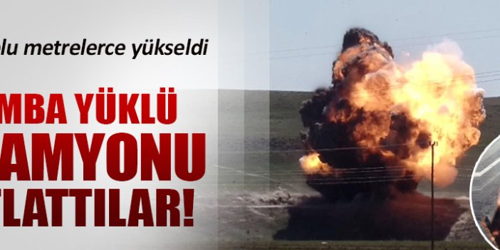 Van’da bomba yüklü kamyonet imha edildi