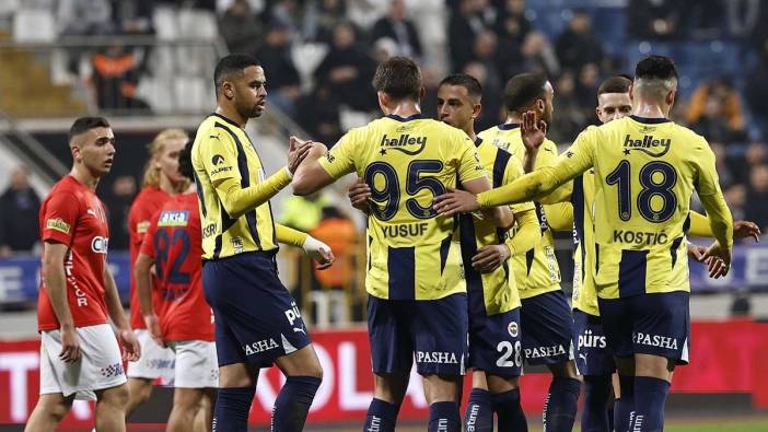 Fenerbahçe - Kasımpaşa maçı ilk 11'leri belli oldu