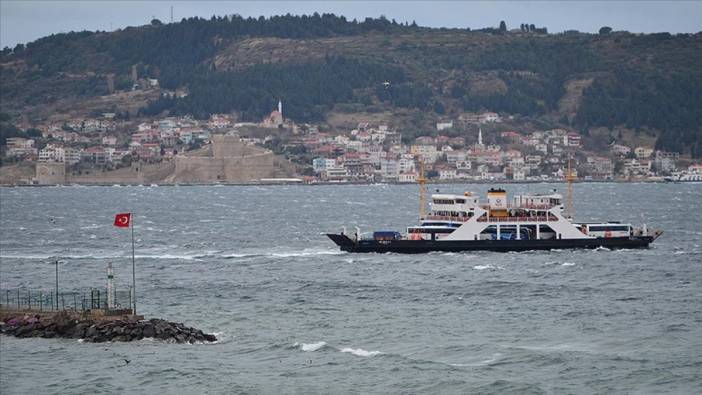 Gökçeada-Kabatepe feribot seferlerine 'fırtına' engeli (18 Şubat 2025)
