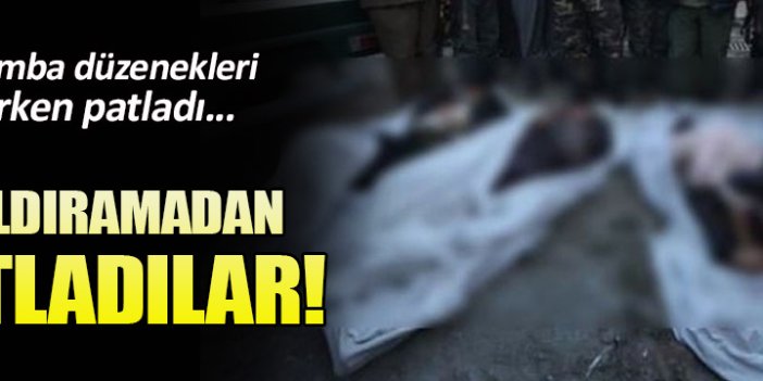 Saldıramadan patladılar!