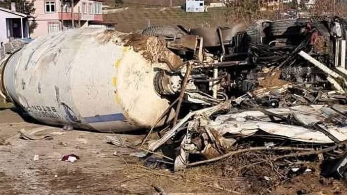 Beton mikserinin freni boşaldı