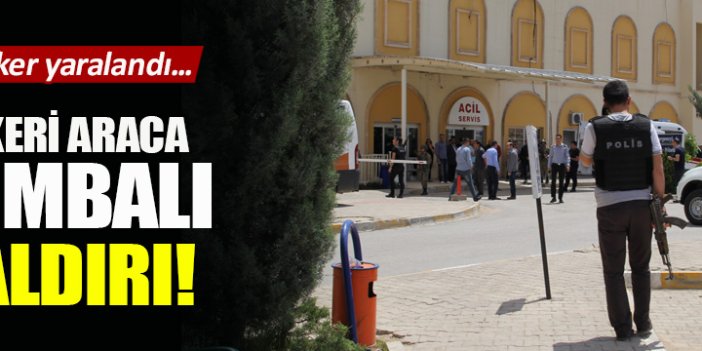Askeri araca bombalı saldırı!