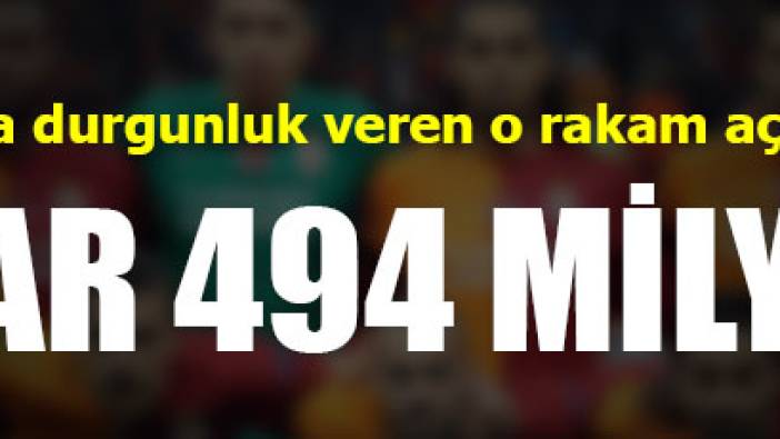 Galatasaray'ın borcu açıklandı