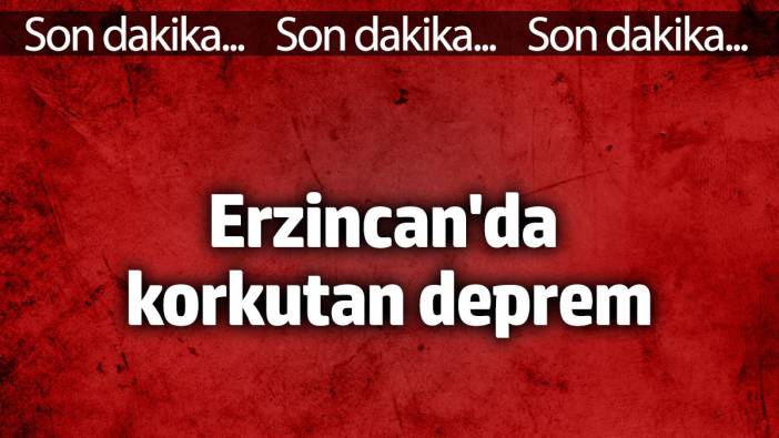 Erzincan'da korkutan deprem... (20 Mart 2025)