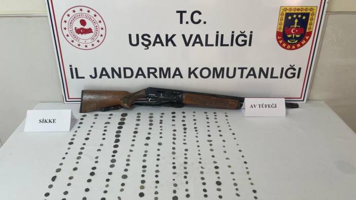 Uşak’ta 232 tarihi sikke ele geçirildi